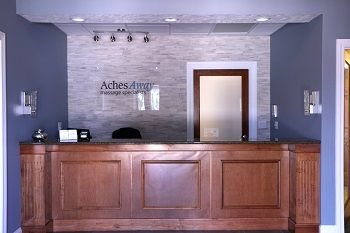 Front desk at Aches Away Massage Specialists